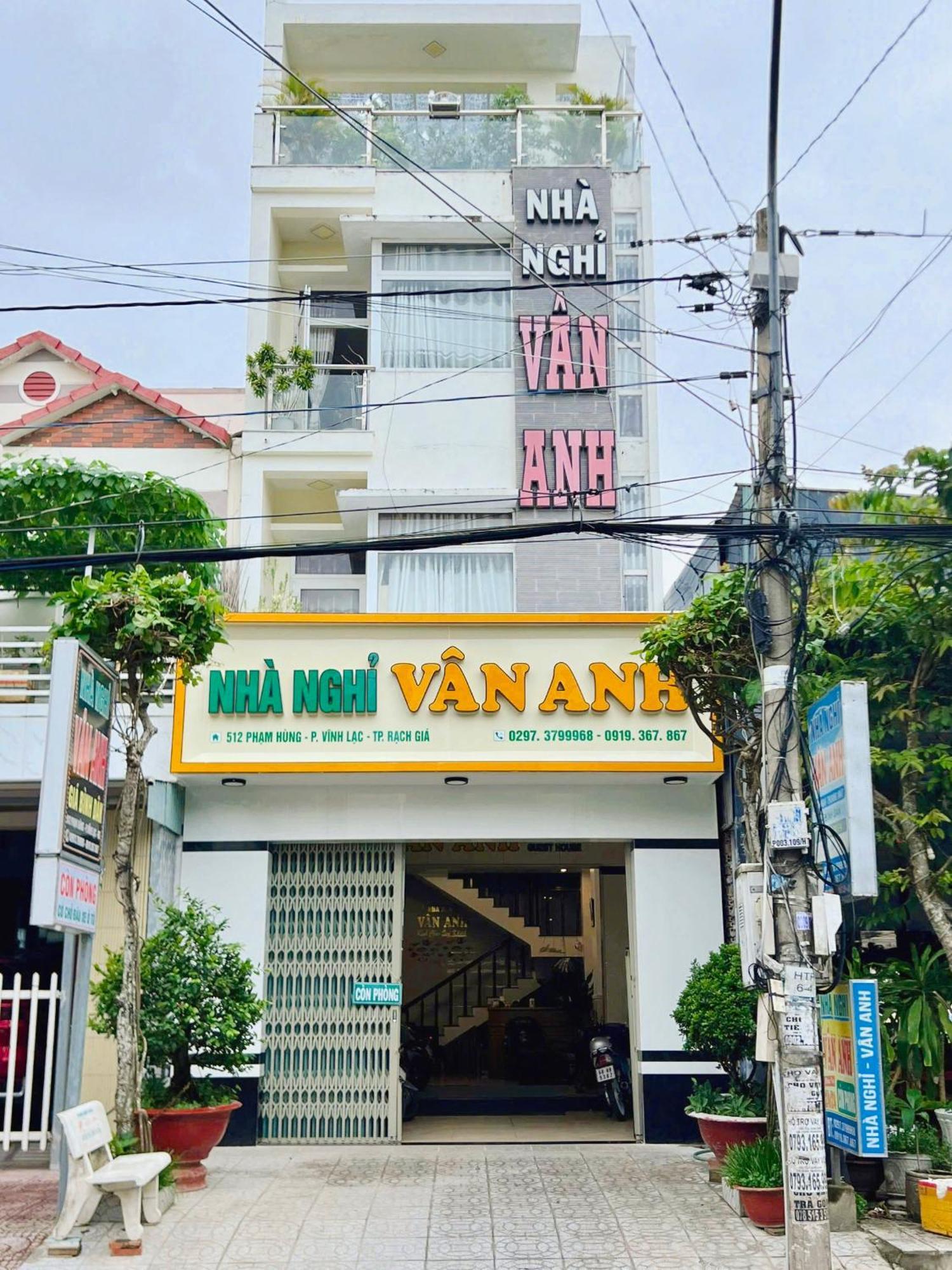 Nha Nghi Van Anh Ap Rach Meo Eksteriør billede